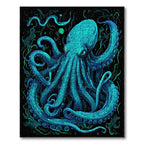 Teal Octopus Mystical Rug