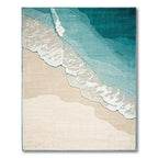 Teal Wave Coastal Tranquil Rug