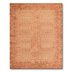 Terracotta Geometric Earthy Rug(Beige)