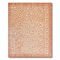 Terracotta Leopard Print Vibrant Rug(Orange)