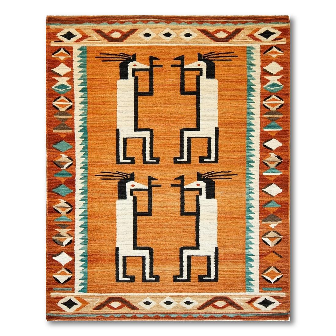 Terracotta Southwestern Geometric Rug(Orange)