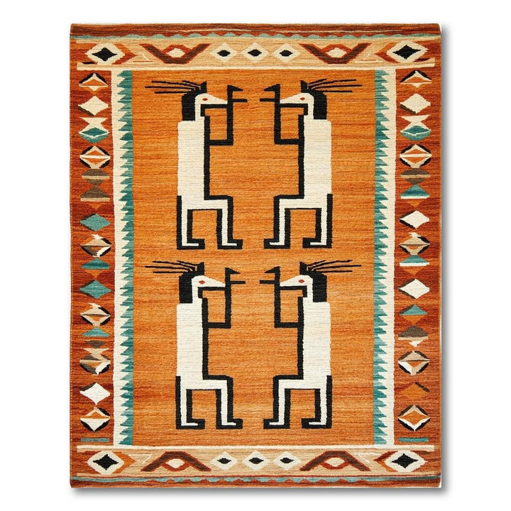 Terracotta Southwestern Geometric Rug(Orange)