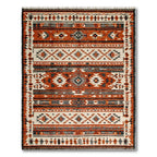 Terracotta Tribal Geometric Warm Rug(Red)