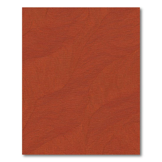 Terracotta Wavy Lines Calm Rug(Orange)