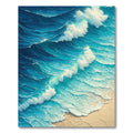 Tranquil Turquoise Wave Rug