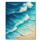 Tranquil Turquoise Wave Rug