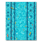 Vibrant Blue Pool Lane Lively Rug