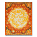 Vibrant Celestial Orange Gold Rug(Gold)