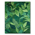 Vibrant Green Foliage Rug