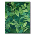 Vibrant Green Foliage Rug