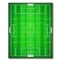 Vibrant Green Soccer Field Energetic Rug(Green)