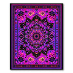 Vibrant Pink-Purple Mandala Pattern Rug(Purple)