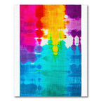 Vibrant Tie-Dye Abstract Energetic Rug(Pink)