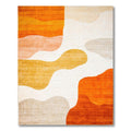 Vibrant Warm Wavy Abstract Rug
