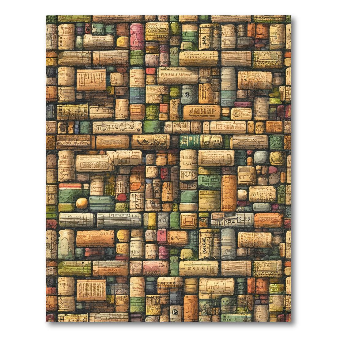 Vintage Earthy Mosaic Rug(Brown)