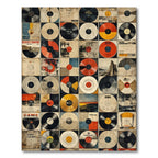Vintage Vinyl Collage Rug