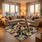 Vintage Vinyl Collage Rug