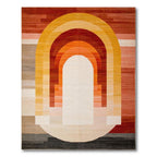 Warm Arched Geometric Cozy Rug