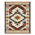 Warm Earthy Geometric Tribal Rug(Beige)