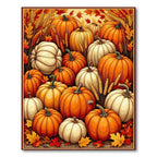 Warm Orange Pumpkin Harvest Rug(Orange)
